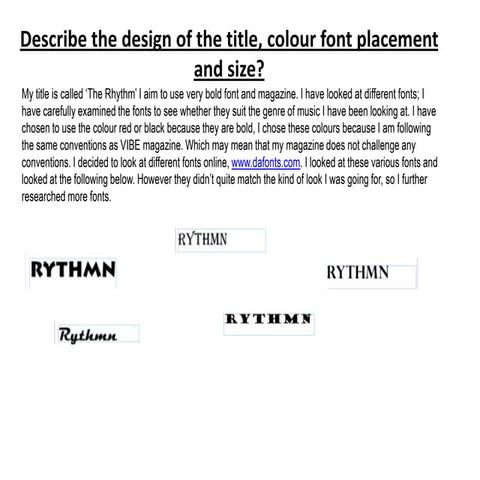 Magazine font analysis | PDF