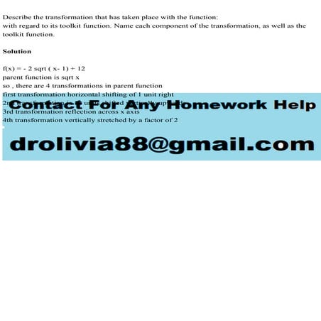 Describe the transformation that has taken place with the function.pdf