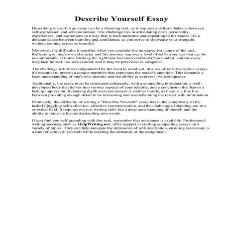 Describe Yourself Essay.pdf