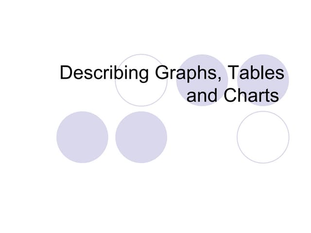 Describing graphs