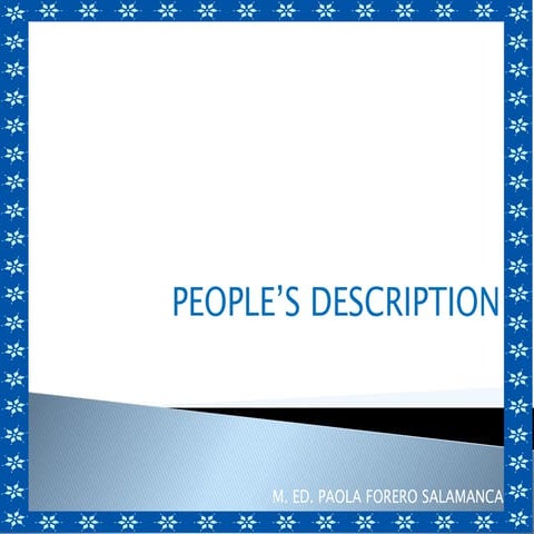 PEOPLE'S DESCRIPTION
