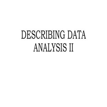 DESCRIBING DATA ANALYSIS IN DATA SCIENCE