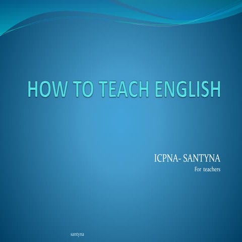 Describing language and language skills