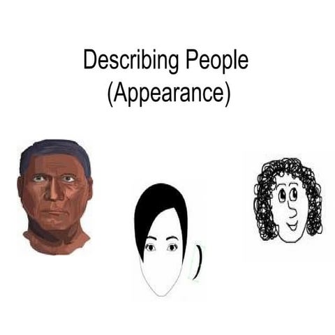 Describing People for Ebglish Class..ppt