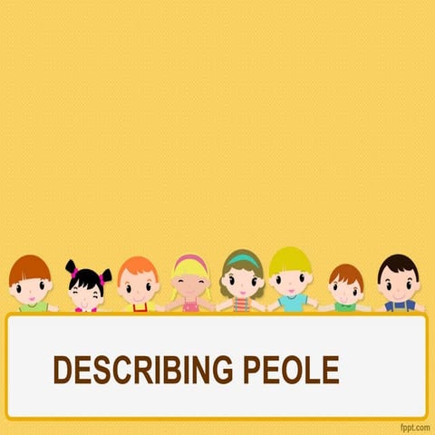 Describing people 