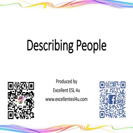Describing people flashcards