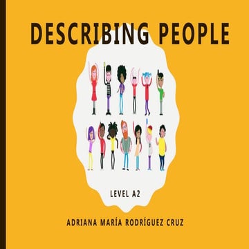 Describing  people lesson plan