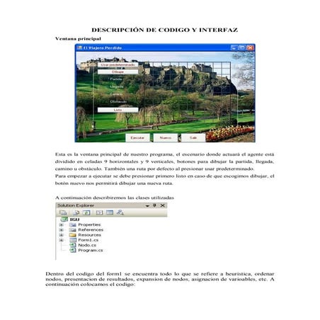 DescripcióN De Codigo Y Interfaz