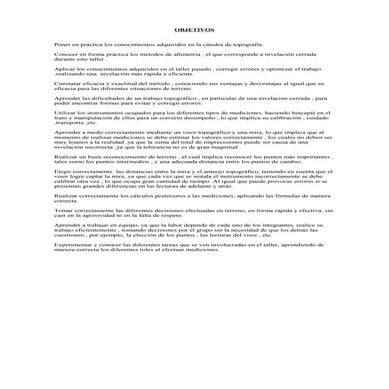 TOPOGRAFIA UTFSM Descripción de terreno