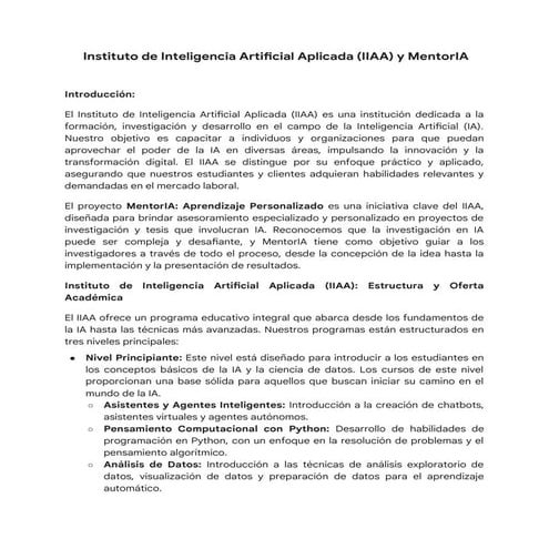 Descripción Resumida del Instituto de IA Aplicada y MentorIA.docx