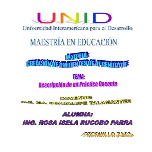 Descripcion de mi practica docente | DOCX