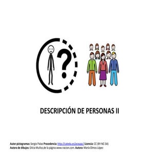 Descripcion de personas ii