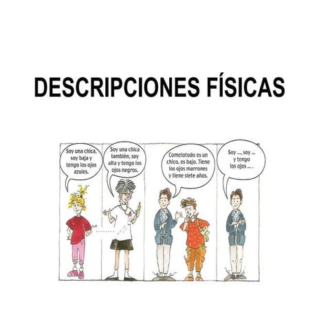 SPANISH LESSON (A1): DESCRIPCIONES FÍSICAS