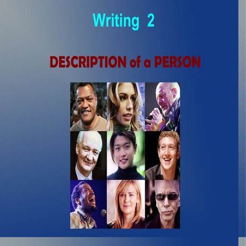 Description of a person