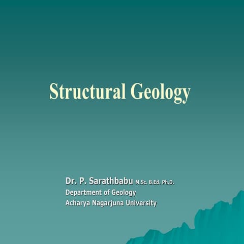 Description and classification of folds
