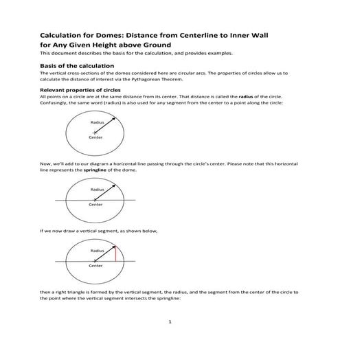 Calculating Dimensions for Constructing Super Adobe (Earth Bag) Domes