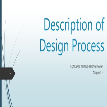 Description of design process