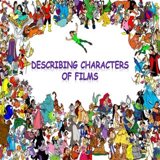 Descriptions of characters