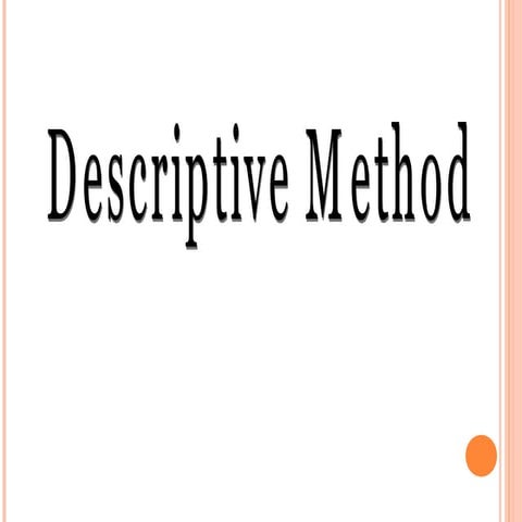 Descriptive