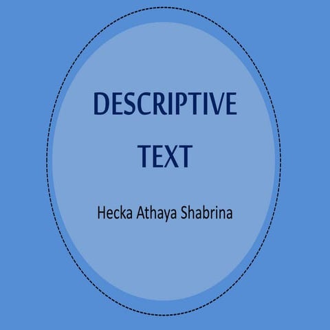 Descriptive Text