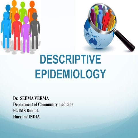 Descriptive epidemiology