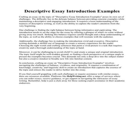 Descriptive Essay Introduction Examples.pdf