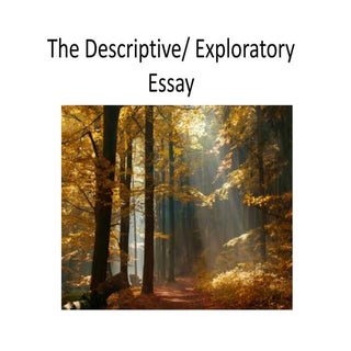 Descriptive essay ppt 2012