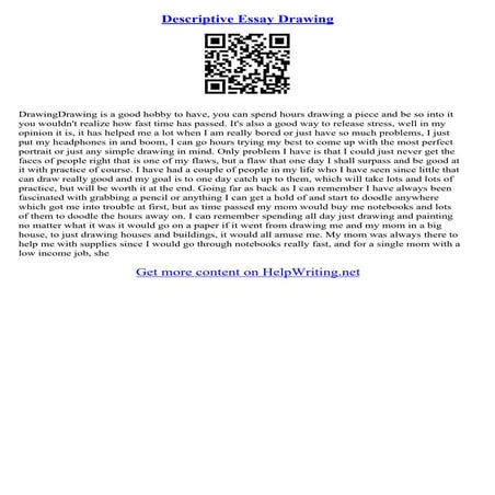 Descriptive Essays Ideas