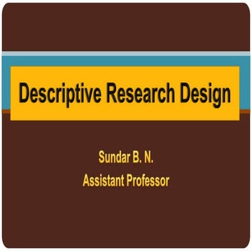 Descriptive Research Design - Techniques and Types