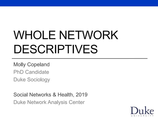 07 Whole Network Descriptive Statistics