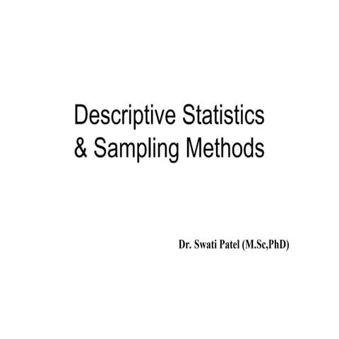 Descriptive statistics and sampling Methods ).ppt