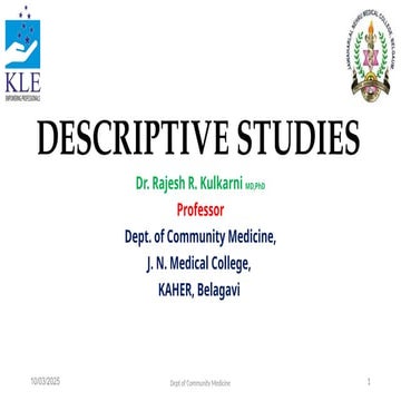 Descriptive study design . Dr Rajesh.pptx