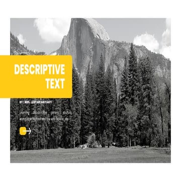 Comprehensive Guide to Descriptive Text: Structure, Features, and Usage ...