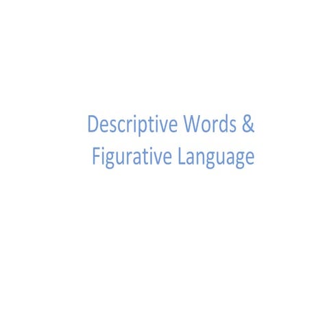 Descriptive Words