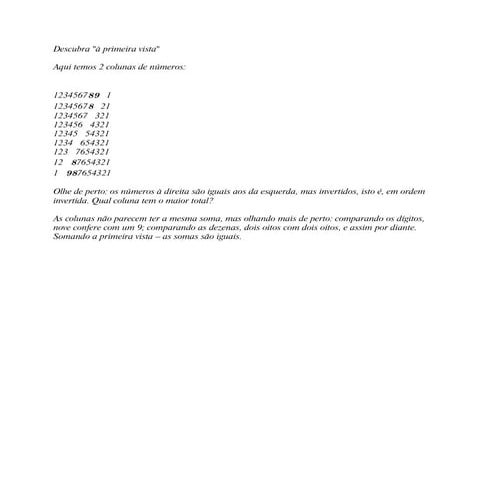 Descubra A Primeira Vista