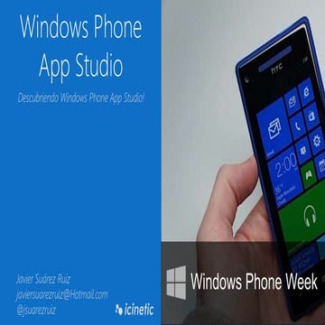 Descubriendo Windows Phone App Studio