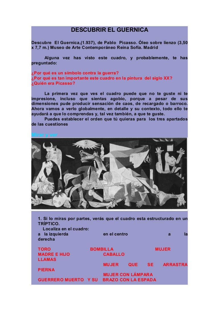 Donde Esta La Guernica De Pablo Picasso Descubrir el guernica