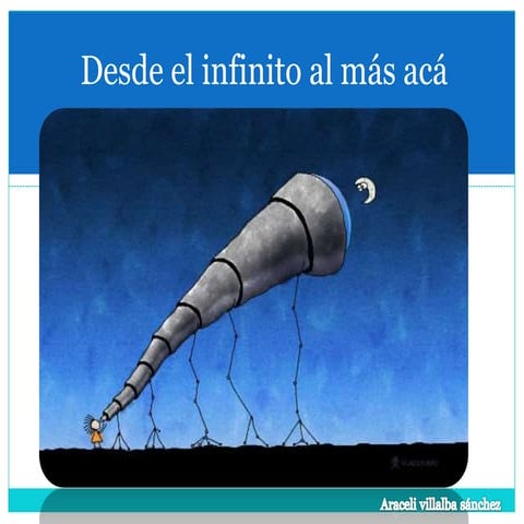 Desde el infinito al más acá
