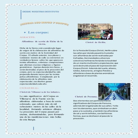 Desde nuestro instituto