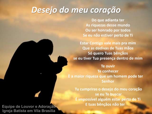 Desejo do meu coração | PPTX