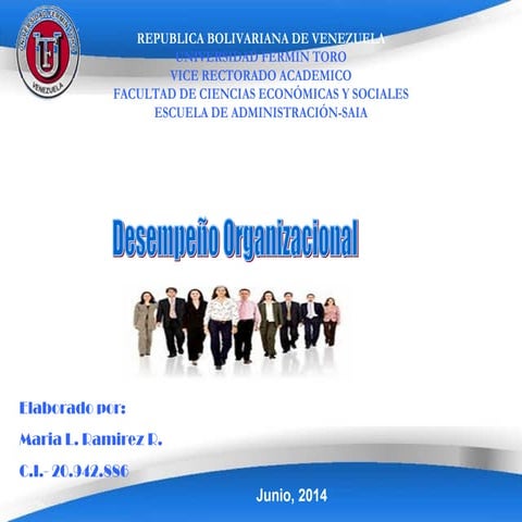 Desempeño organizacional maria l. ramirez