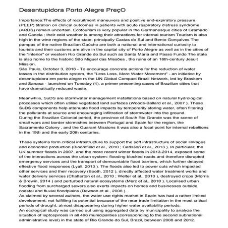 Desentupidora Porto Alegre PreçO