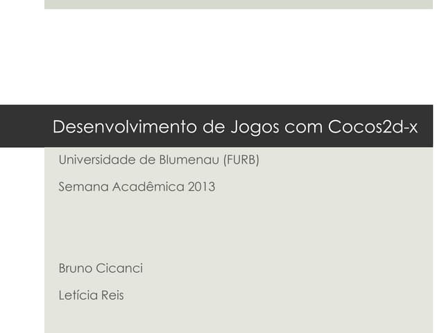 Desenvolvimento de jogos com Cocos2d-x