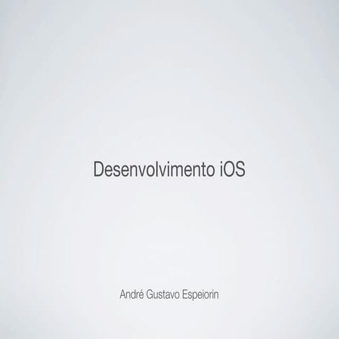 Desenvolvimento iOS