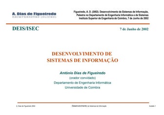 Desenvolvimento de Sistemas de Informação