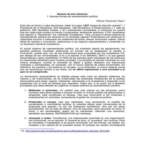 Deseos de año electoral