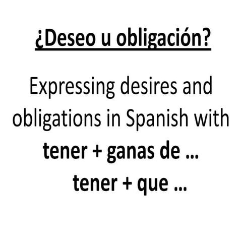 Deseo u obligacion