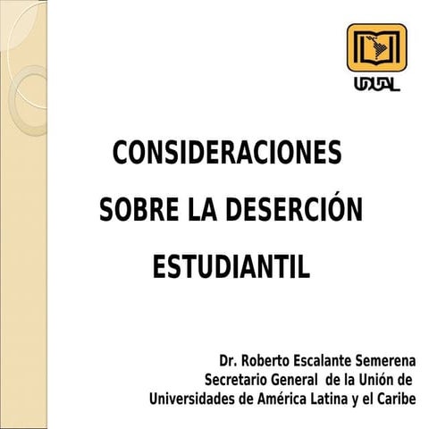 Deserción escolar udual