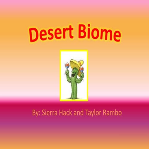 Desert Presentation Pptx