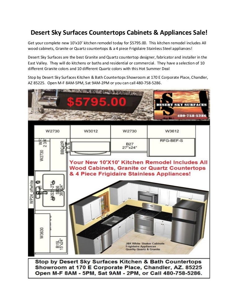 Desert Sky Surfaces Hot Summer Countertop Sales Chandler Mesa Gilbert